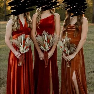 Elegant Velvet Evening Gown/Form dress